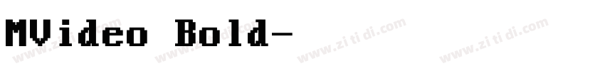 MVideo Bold字体转换
